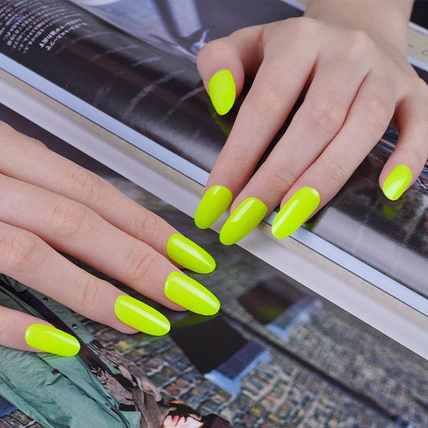 SEMI CURED GEL NAIL STICKER Devil J Collection N Glow Limeade ( Glow In Dark ) - Hi Gorgeous AU