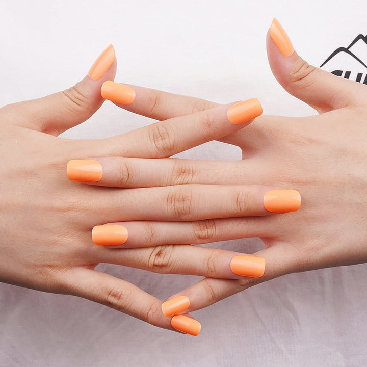 SEMI CURED GEL NAIL STICKER Devil J Collection N Glow Peach - Hi Gorgeous AU