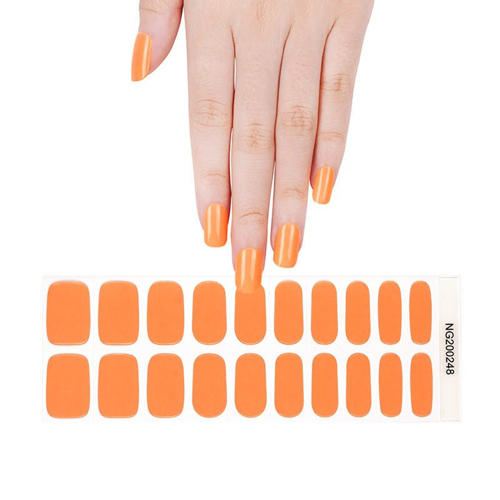 SEMI CURED GEL NAIL STICKER Devil J Collection N Glow Peach - Hi Gorgeous AU