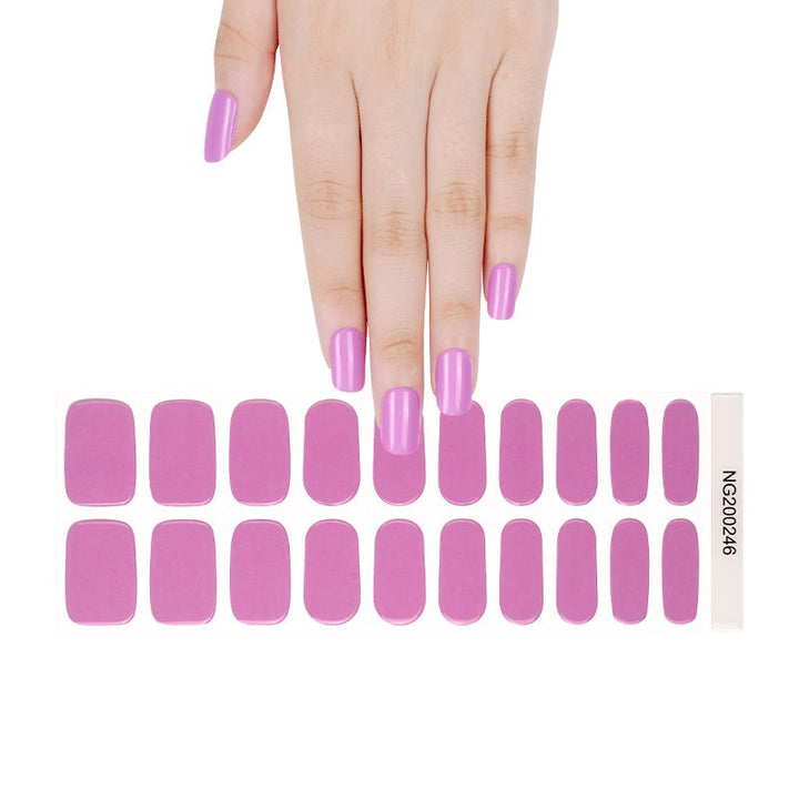 SEMI CURED GEL NAIL STICKER Devil J Collection N Glow Purple - Hi Gorgeous AU