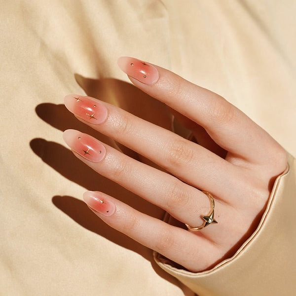 SEMI CURED GEL NAIL STICKER Devil J Collection N Golden Hour Glow - Hi Gorgeous AU