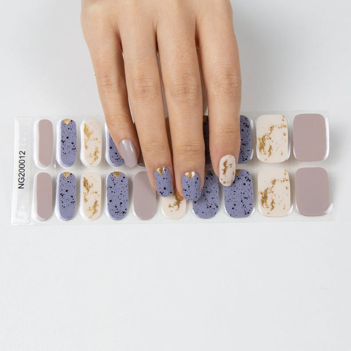 SEMI CURED GEL NAIL STICKER Devil J Collection N Golden Rock - Hi Gorgeous AU