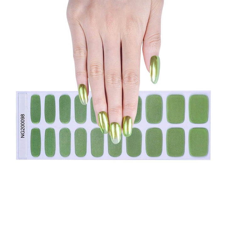 SEMI CURED GEL NAIL STICKER Devil J Collection N Green Dust - Hi Gorgeous AU