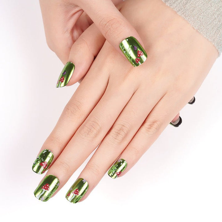 SEMI CURED GEL NAIL STICKER Devil J Collection N Green Frog - Hi Gorgeous AU