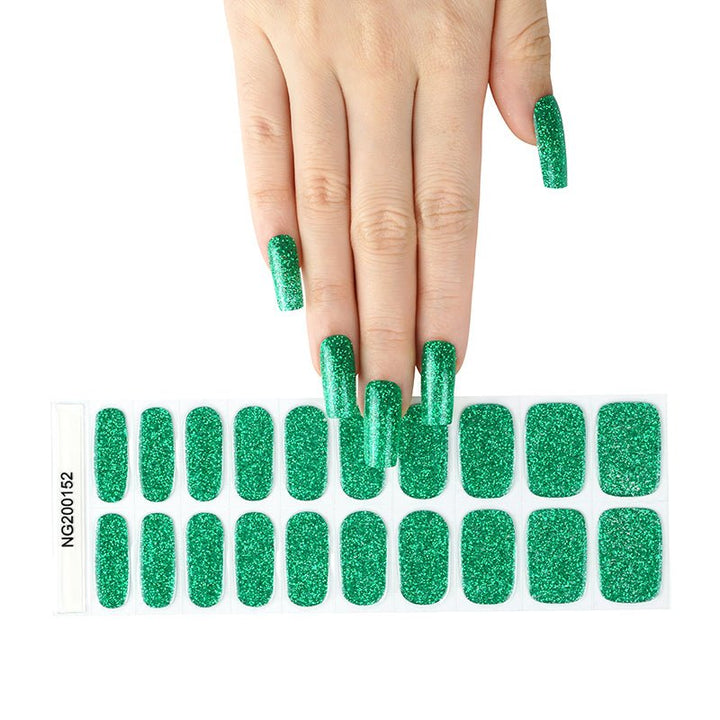 SEMI CURED GEL NAIL STICKER Devil J Collection N Green Light - Hi Gorgeous AU