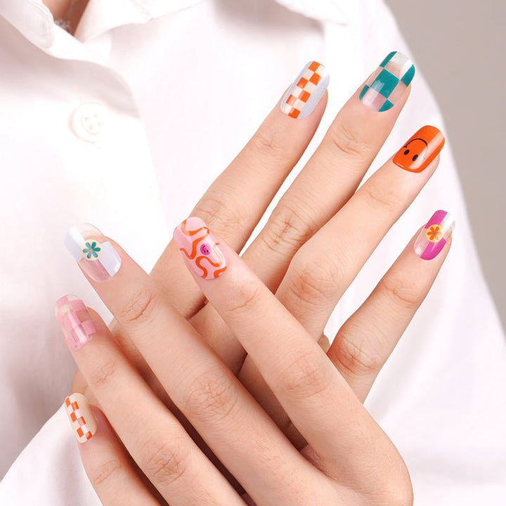 SEMI CURED GEL NAIL STICKER Devil J Collection N Happy Smile - Hi Gorgeous AU