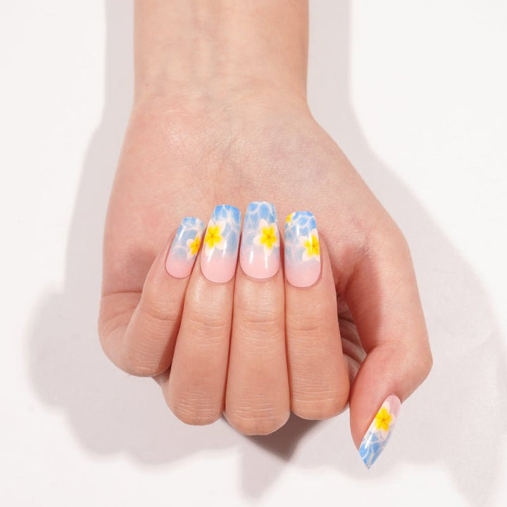 SEMI CURED GEL NAIL STICKER Devil J Collection N Island Bloom - Hi Gorgeous AU