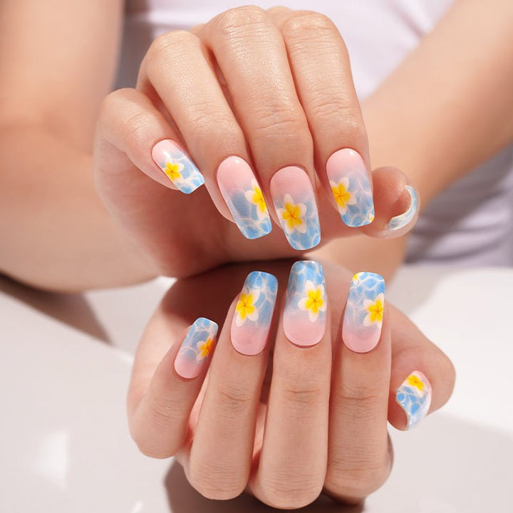 SEMI CURED GEL NAIL STICKER Devil J Collection N Island Bloom - Hi Gorgeous AU