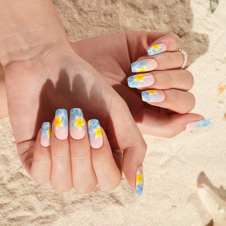 SEMI CURED GEL NAIL STICKER Devil J Collection N Island Bloom - Hi Gorgeous AU