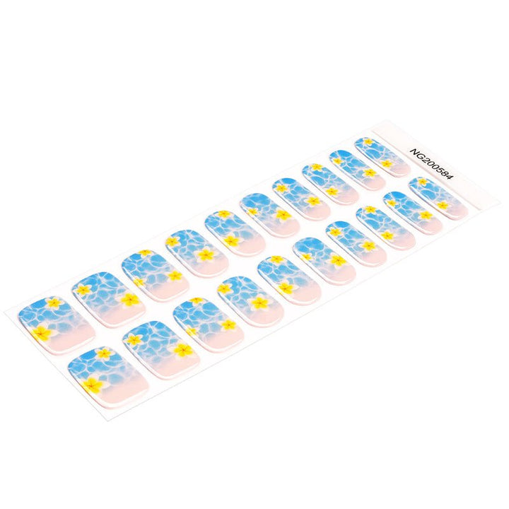 SEMI CURED GEL NAIL STICKER Devil J Collection N Island Bloom - Hi Gorgeous AU