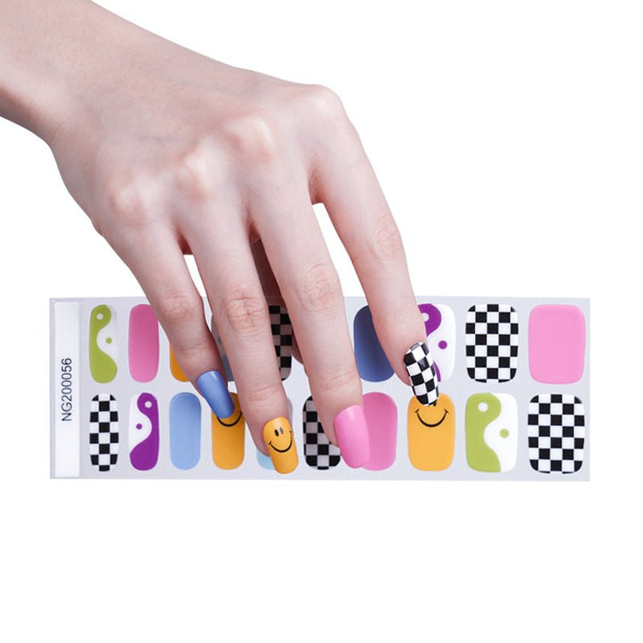 SEMI CURED GEL NAIL STICKER Devil J Collection N KissKiss - Hi Gorgeous AU