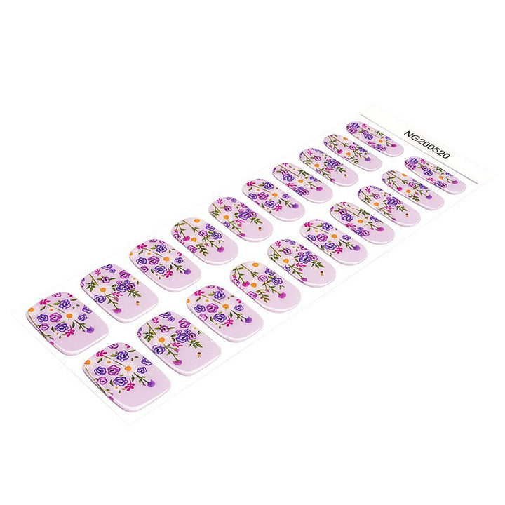 SEMI CURED GEL NAIL STICKER Devil J Collection N Lavender Bloom - Hi Gorgeous AU