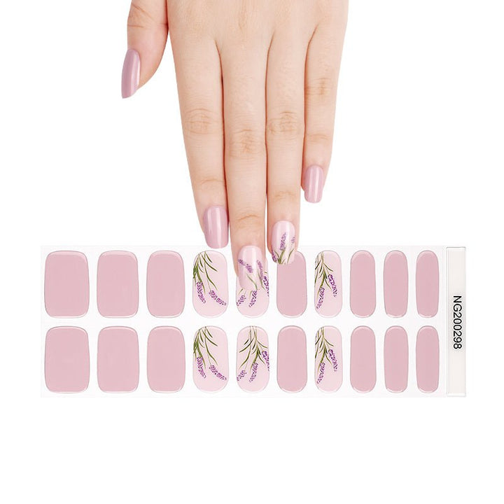 SEMI CURED GEL NAIL STICKER Devil J Collection N Lavender Farm - Hi Gorgeous AU