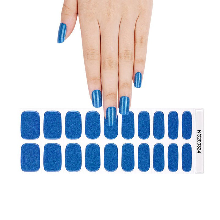 SEMI CURED GEL NAIL STICKER Devil J Collection N Lazer Blue - Hi Gorgeous AU