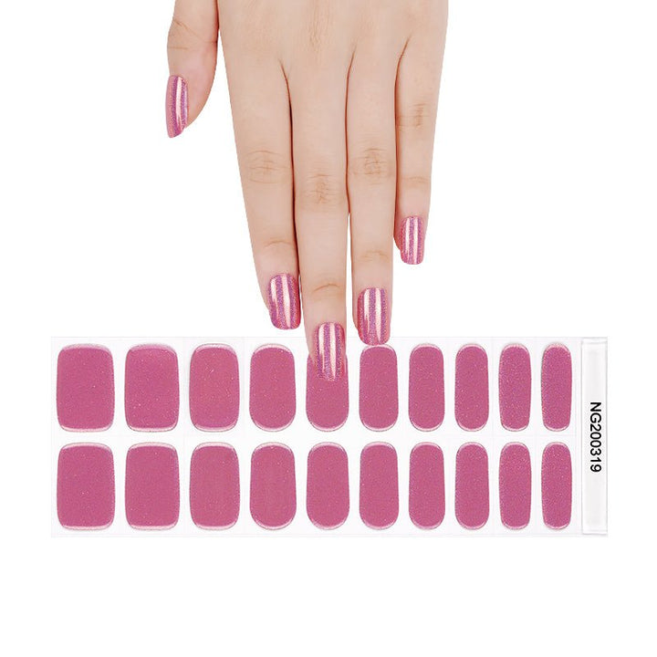 SEMI CURED GEL NAIL STICKER Devil J Collection N Lazer Pink - Hi Gorgeous AU