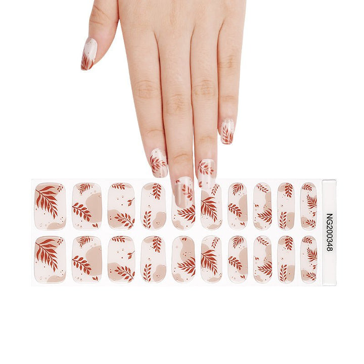 SEMI CURED GEL NAIL STICKER Devil J Collection N Leafs - Hi Gorgeous AU