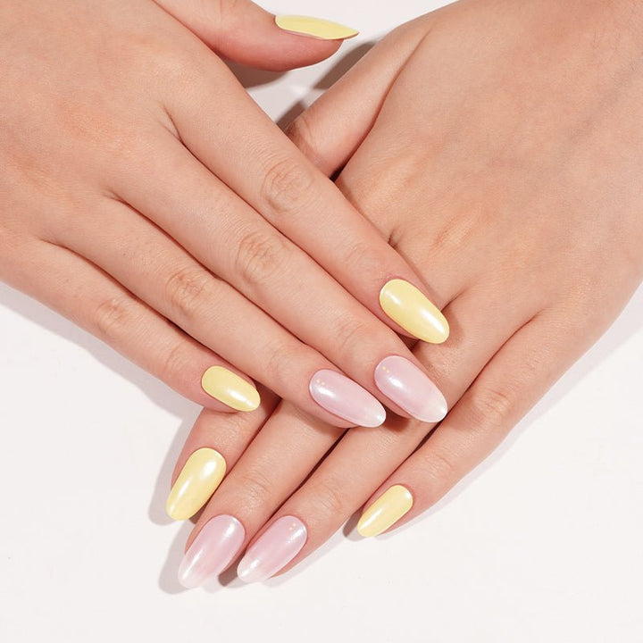 SEMI CURED GEL NAIL STICKER Devil J Collection N Lemon Blush - Hi Gorgeous AU