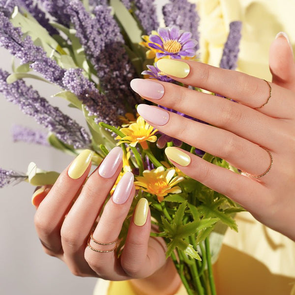 SEMI CURED GEL NAIL STICKER Devil J Collection N Lemon Blush - Hi Gorgeous AU