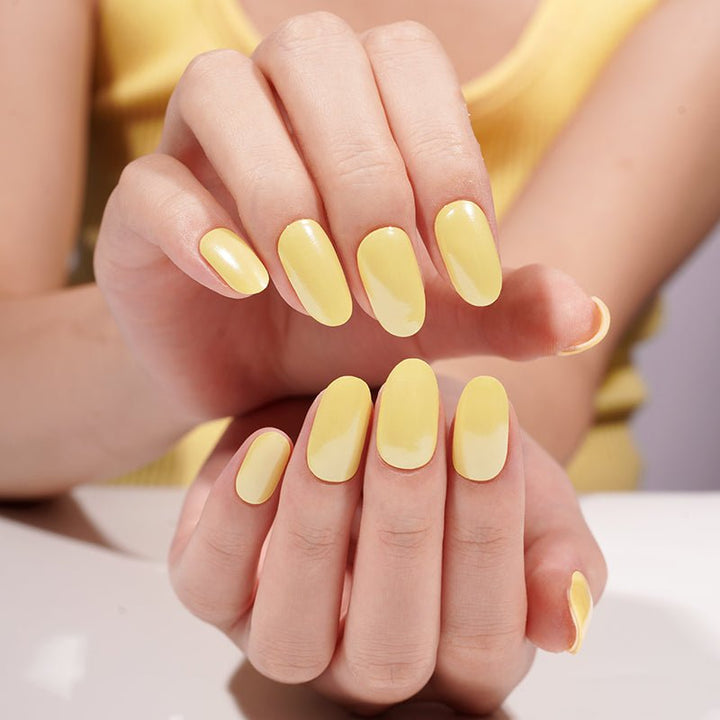 SEMI CURED GEL NAIL STICKER Devil J Collection N Lemon Glow - Hi Gorgeous AU