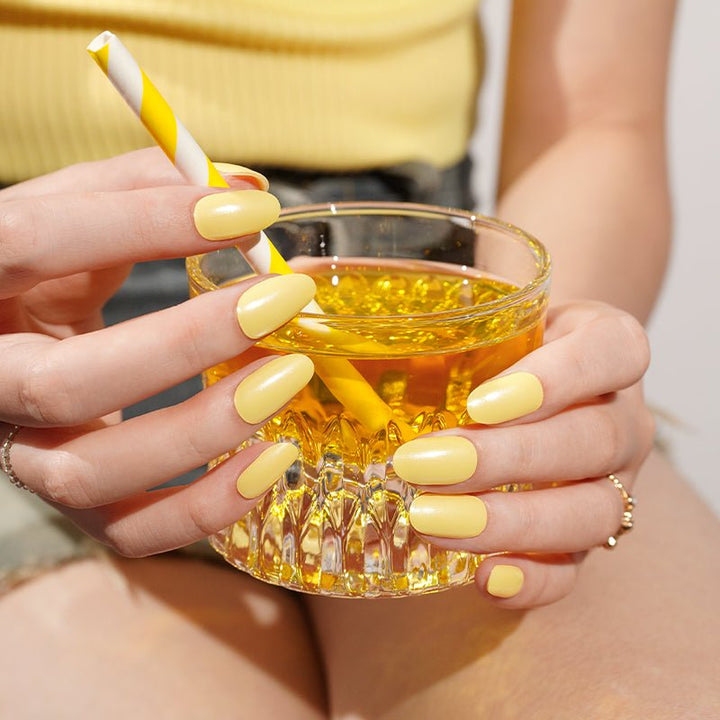 SEMI CURED GEL NAIL STICKER Devil J Collection N Lemon Glow - Hi Gorgeous AU