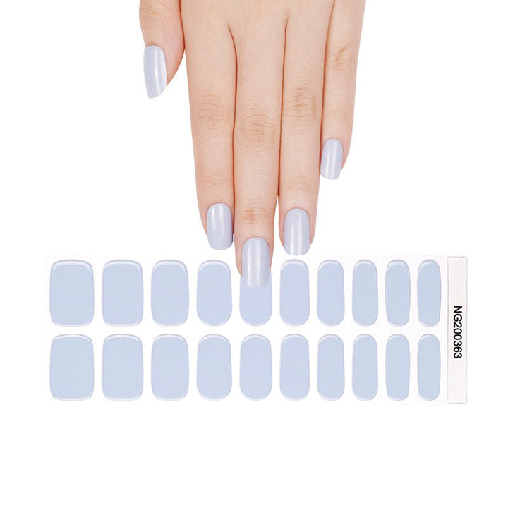 SEMI CURED GEL NAIL STICKER Devil J Collection N Light Blue - Hi Gorgeous AU