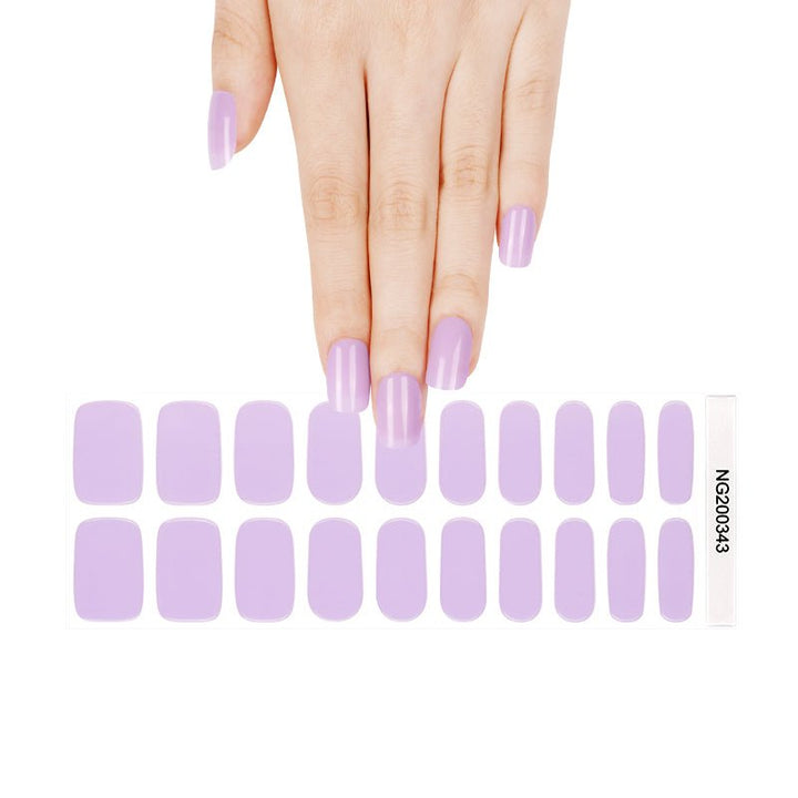 SEMI CURED GEL NAIL STICKER Devil J Collection N Light Purple - Hi Gorgeous AU