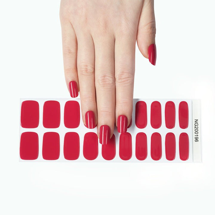 SEMI CURED GEL NAIL STICKER Devil J Collection N Lipstick - Hi Gorgeous AU