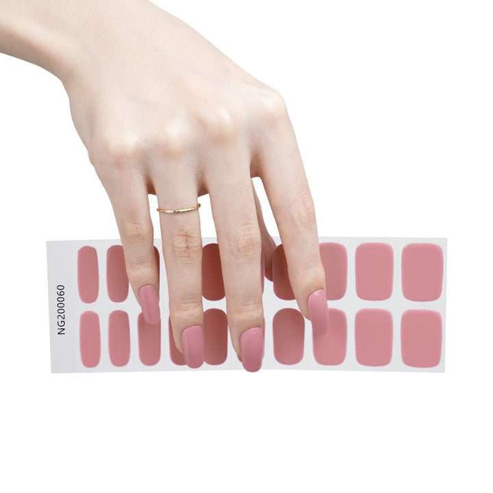 SEMI CURED GEL NAIL STICKER Devil J Collection N Lipstick Pink - Hi Gorgeous AU