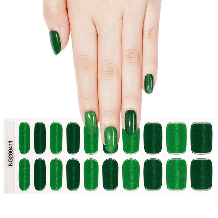 SEMI CURED GEL NAIL STICKER Devil J Collection N Magic Emerald - Hi Gorgeous AU