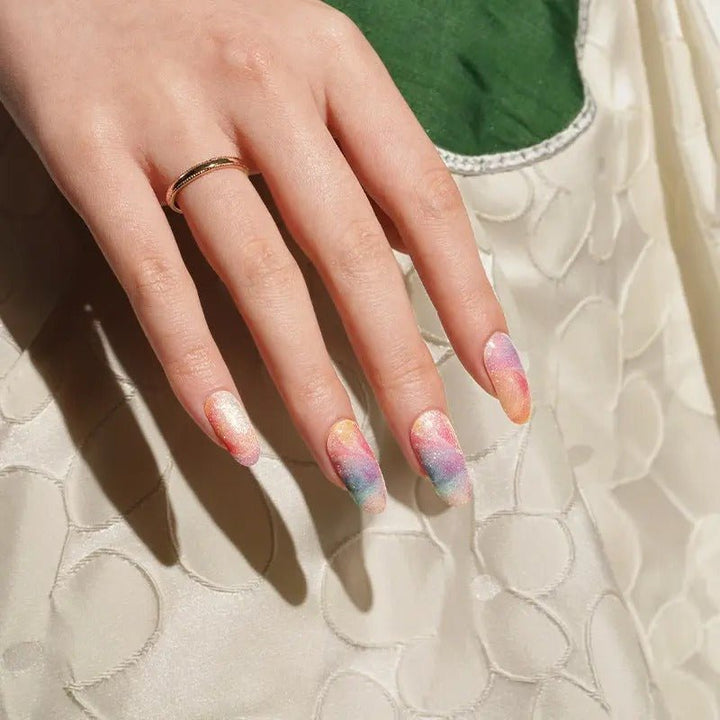 SEMI CURED GEL NAIL STICKER Devil J Collection N Magic Rainbow - Hi Gorgeous AU