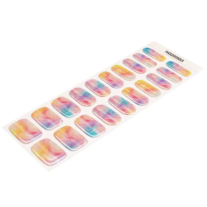 SEMI CURED GEL NAIL STICKER Devil J Collection N Magic Rainbow - Hi Gorgeous AU