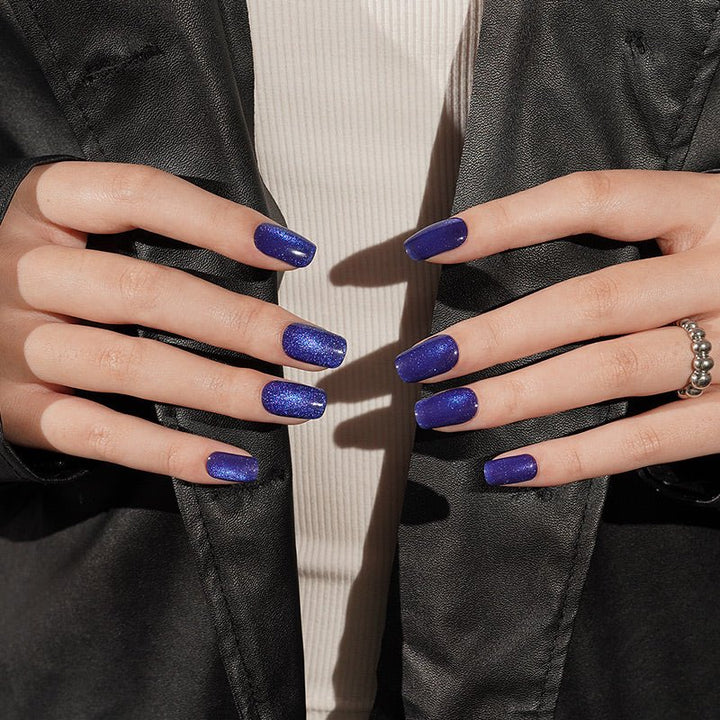 SEMI CURED GEL NAIL STICKER Devil J Collection N Magic Sapphire - Hi Gorgeous AU