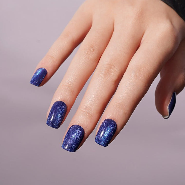 SEMI CURED GEL NAIL STICKER Devil J Collection N Magic Sapphire - Hi Gorgeous AU