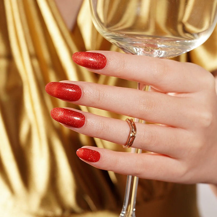 SEMI CURED GEL NAIL STICKER Devil J Collection N Magic Scarlet - Hi Gorgeous AU