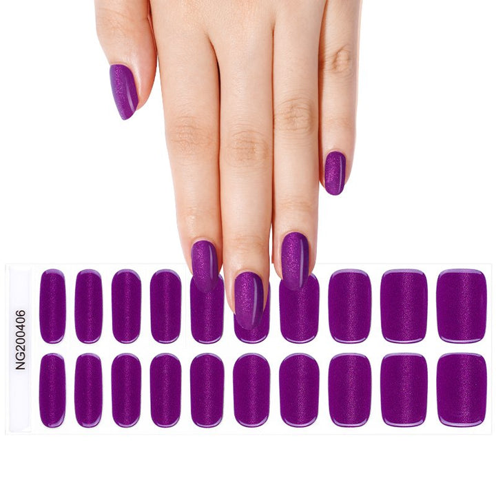 SEMI CURED GEL NAIL STICKER Devil J Collection N Magic Violet - Hi Gorgeous AU