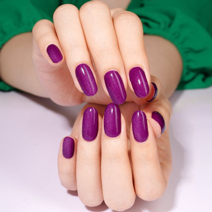 SEMI CURED GEL NAIL STICKER Devil J Collection N Magic Violet - Hi Gorgeous AU