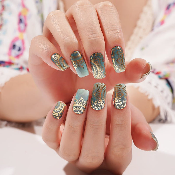 SEMI CURED GEL NAIL STICKER Devil J Collection N Mandala Dream - Hi Gorgeous AU