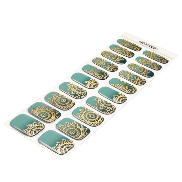 SEMI CURED GEL NAIL STICKER Devil J Collection N Mandala Dream - Hi Gorgeous AU