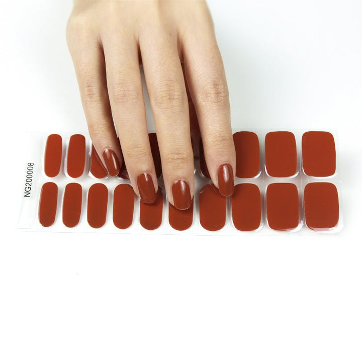 SEMI CURED GEL NAIL STICKER Devil J Collection N Maple - Hi Gorgeous AU