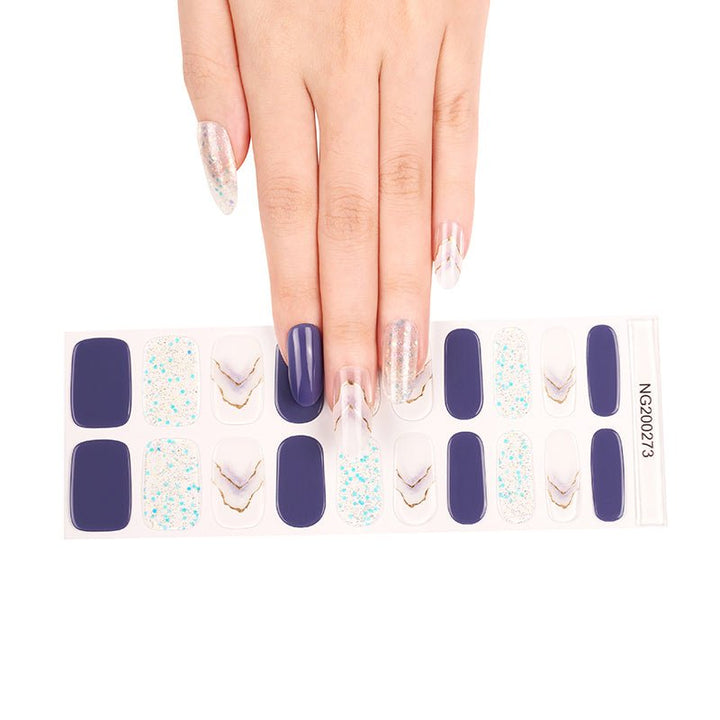 SEMI CURED GEL NAIL STICKER Devil J Collection N Marble Sorbet - Hi Gorgeous AU