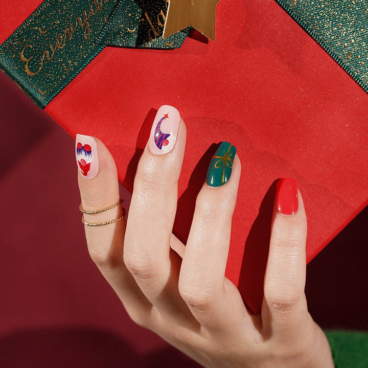 SEMI CURED GEL NAIL STICKER Devil J Collection N Merry Magic ( 2025 Xmas Limited) - Hi Gorgeous AU