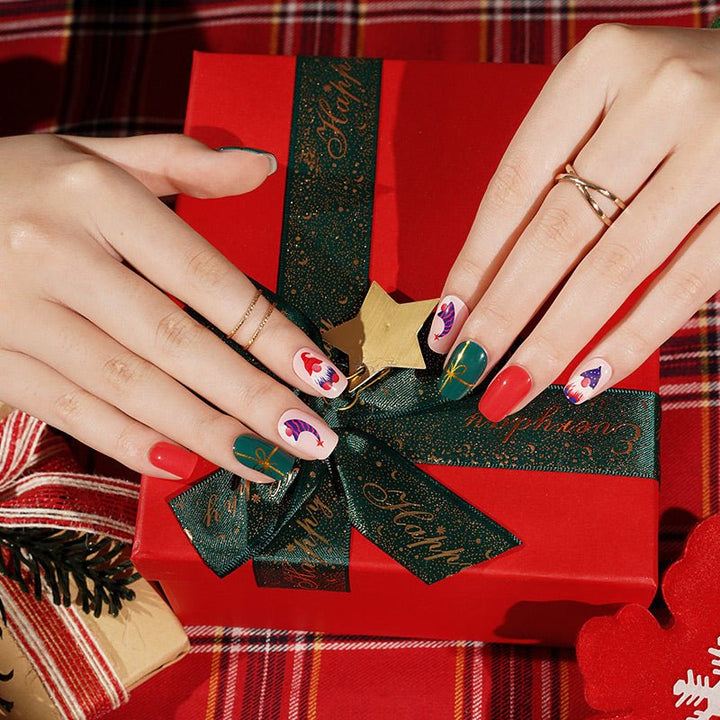 SEMI CURED GEL NAIL STICKER Devil J Collection N Merry Magic ( 2025 Xmas Limited) - Hi Gorgeous AU
