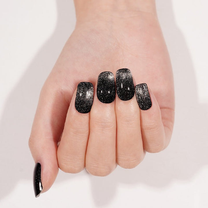 SEMI CURED GEL NAIL STICKER Devil J Collection N Midnight Stardust - Hi Gorgeous AU