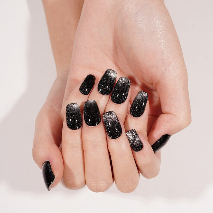 SEMI CURED GEL NAIL STICKER Devil J Collection N Midnight Stardust - Hi Gorgeous AU