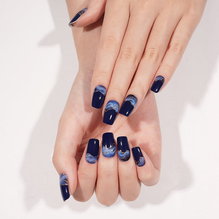 SEMI CURED GEL NAIL STICKER Devil J Collection N Midnight Waves - Hi Gorgeous AU