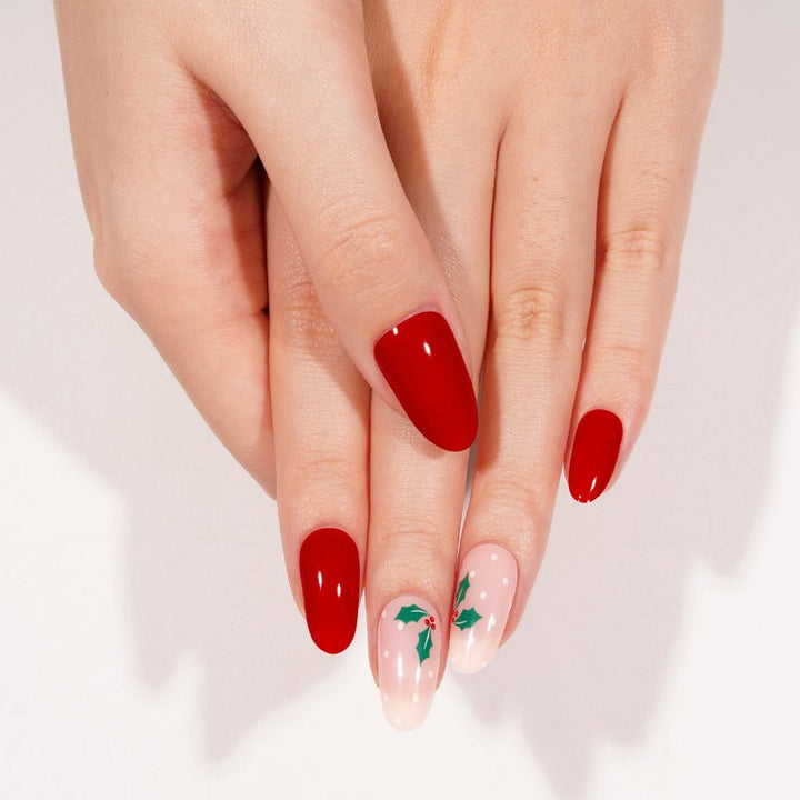 SEMI CURED GEL NAIL STICKER Devil J Collection N Mistletoe Magic ( 2025 Xmas Limited) - Hi Gorgeous AU