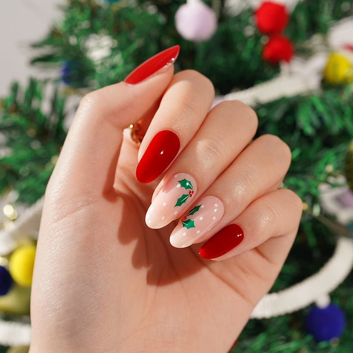 SEMI CURED GEL NAIL STICKER Devil J Collection N Mistletoe Magic ( 2025 Xmas Limited) - Hi Gorgeous AU