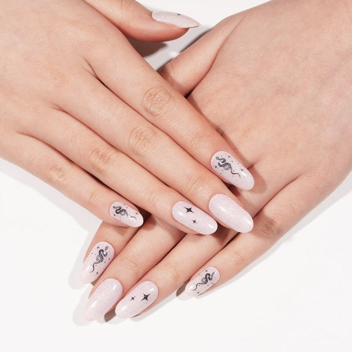 SEMI CURED GEL NAIL STICKER Devil J Collection N Moon Serpent - Hi Gorgeous AU