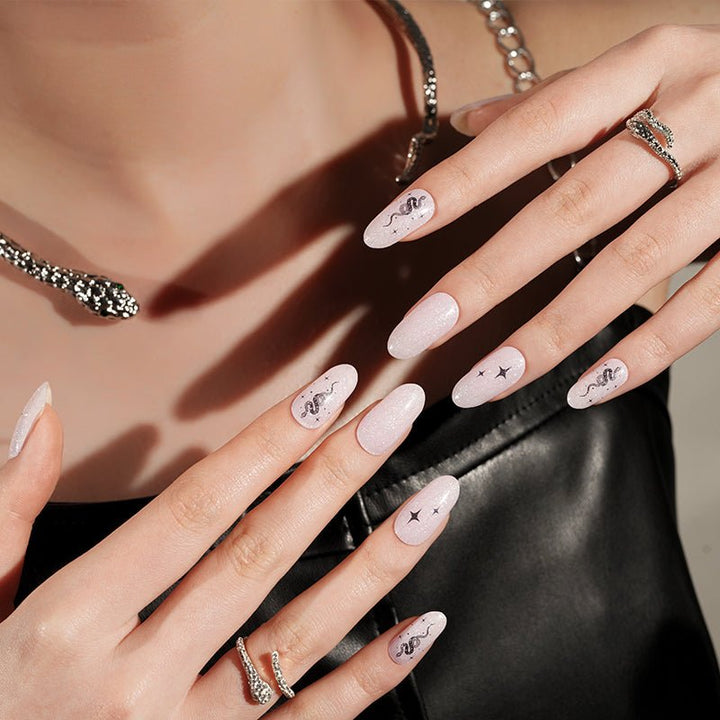 SEMI CURED GEL NAIL STICKER Devil J Collection N Moon Serpent - Hi Gorgeous AU