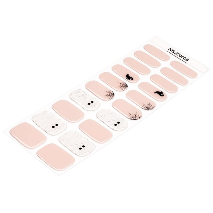 SEMI CURED GEL NAIL STICKER Devil J Collection N Mummy Boo (Halloween Limited) - Hi Gorgeous AU